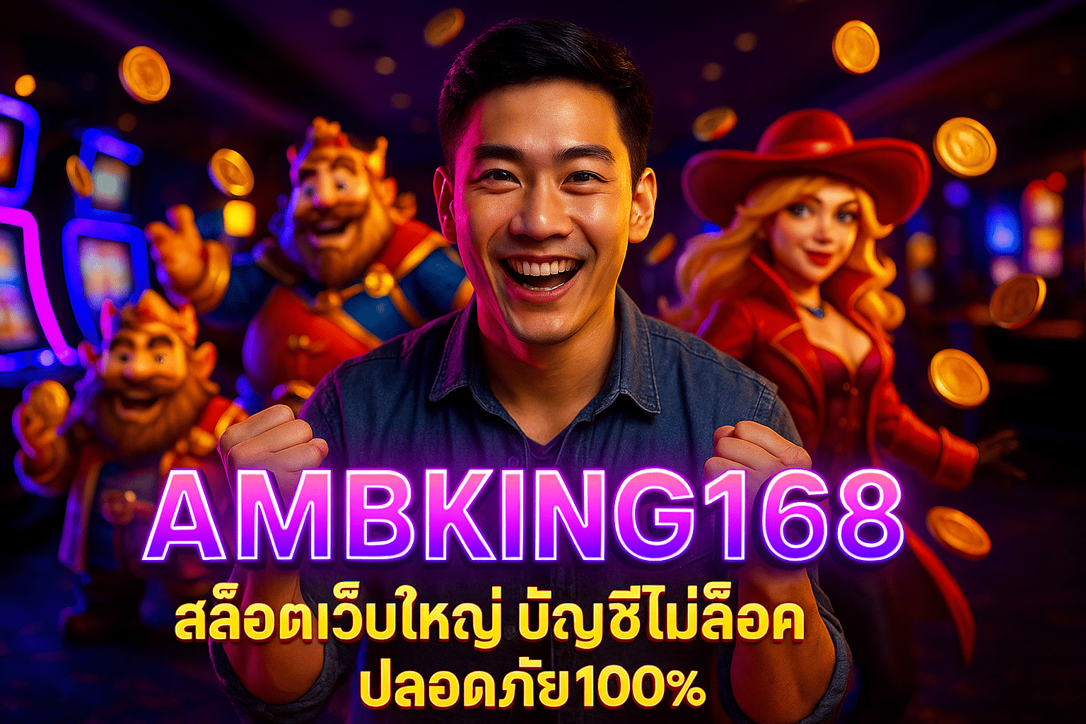 AMBKING168 สล็อตเว็บใหญ่ บัญชีไม่ล็อค ปลอดภัย100%