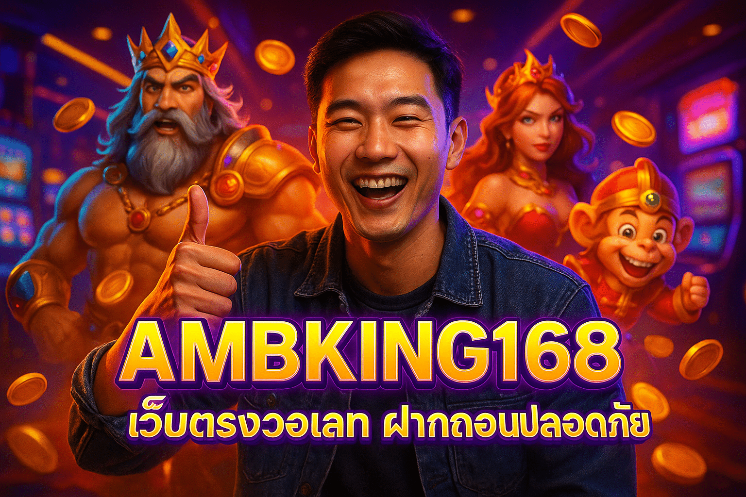 AMBKING168 เว็บตรงวอเลท ฝากถอนปลอดภัย