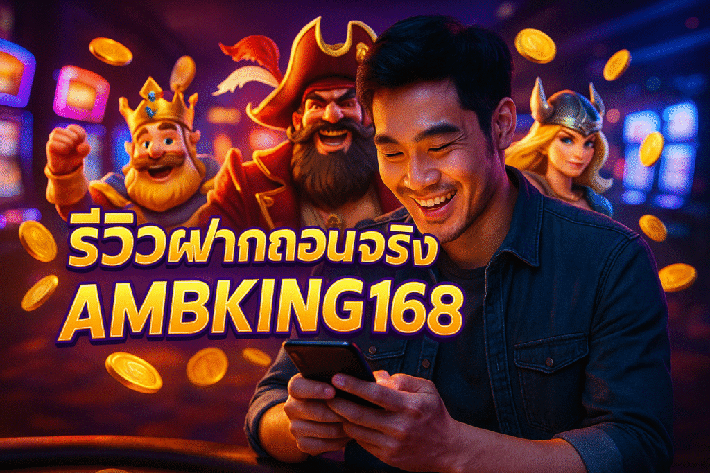 รีวิวฝากถอนได้จริงที่ AMBKING168