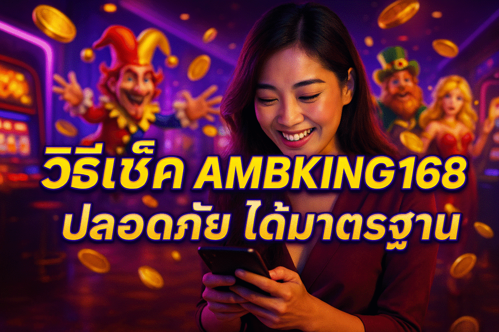วิธีเช็ค AMBKING168 ปลอดภัย ได้มาตรฐาน