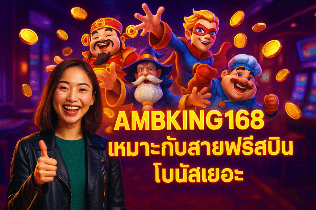 AMBKING168 เหมาะกับสายฟรีสปิน โบนัสเยอะ